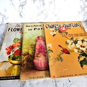 3 vintage "how to paint books" Published by Walter T. Foster